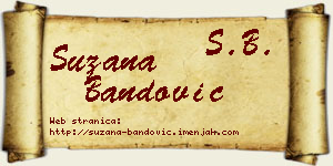 Suzana Bandović vizit kartica